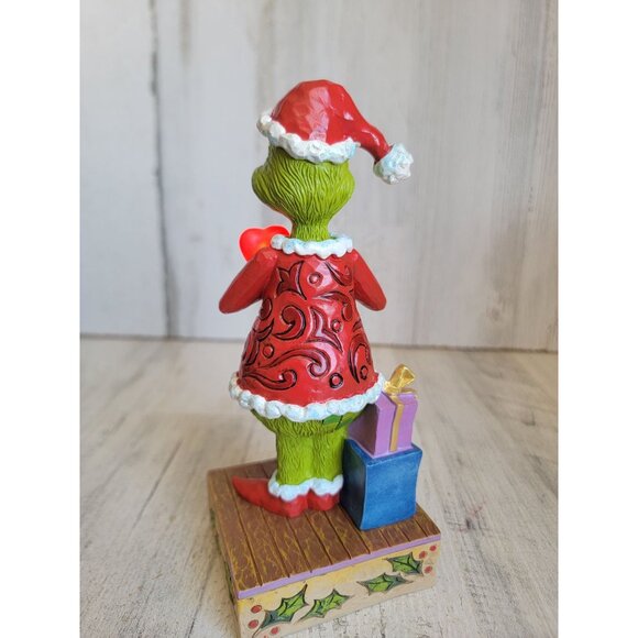 Jim Shore Grinch 6010782 light up heart Xmas figure decor Enesco - Picture 6 of 8